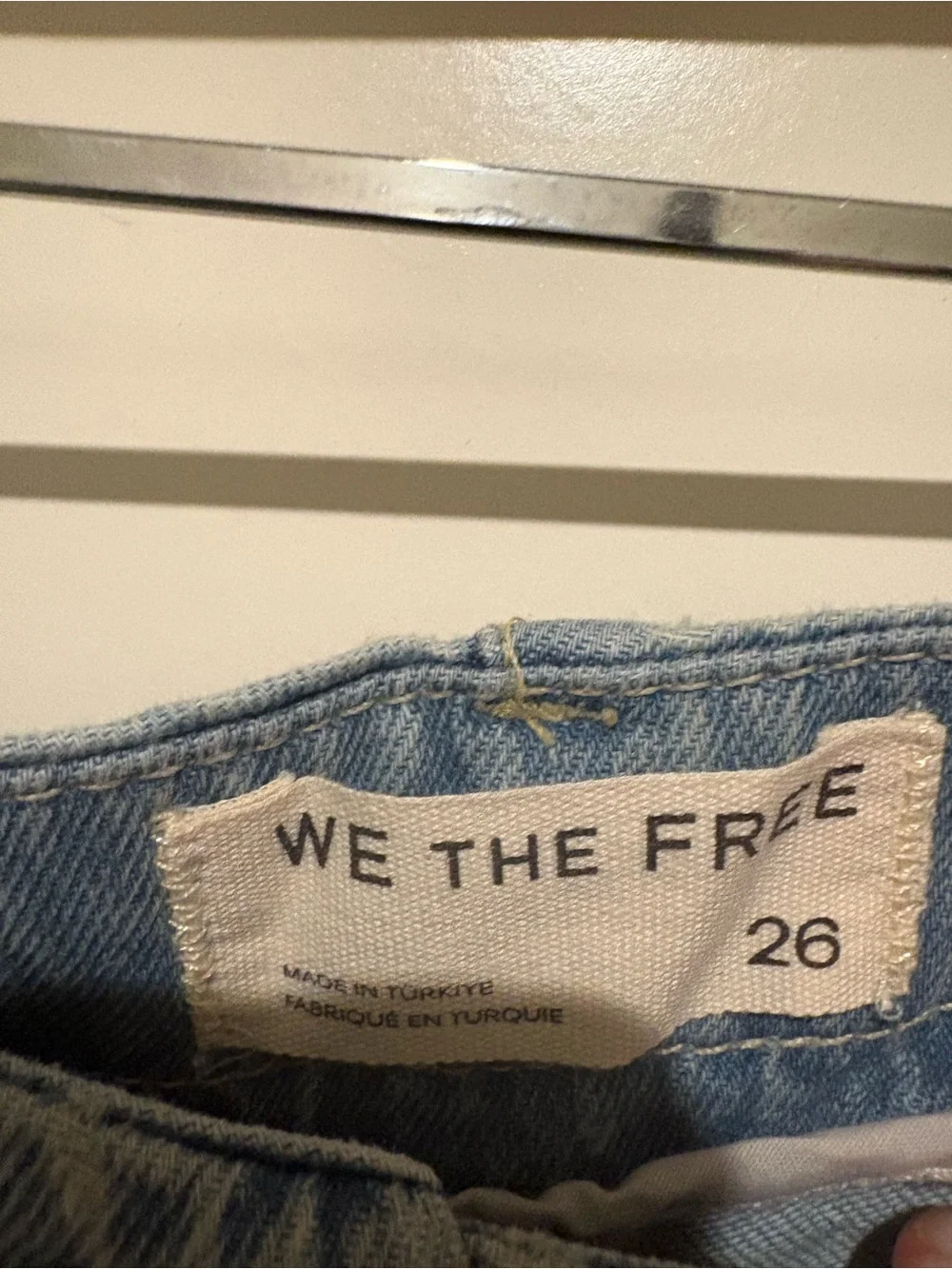 Free People We The Free Lotus Balloon Jeans Size 26 Color: Bijou Blue NWT - Picture 7 of 8